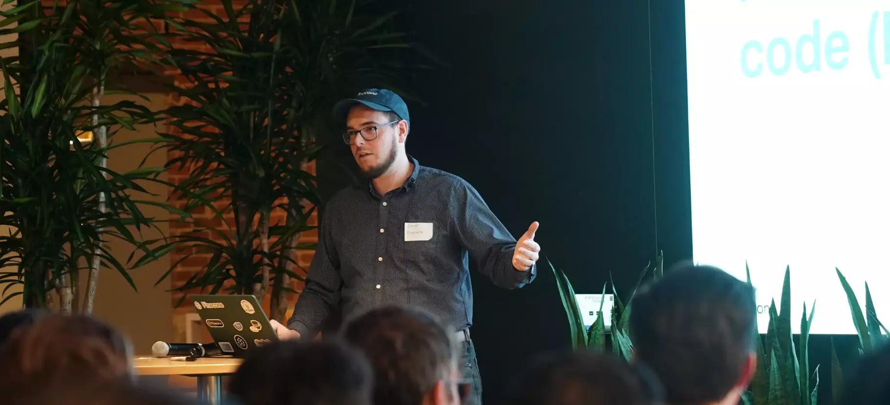 Me speaking about Gen AI in production at Andreesen Horowitz